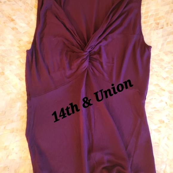 14th & Union Tops - 2/$25 14th & UNION BURGUNDY TOP XS 100% MODAL